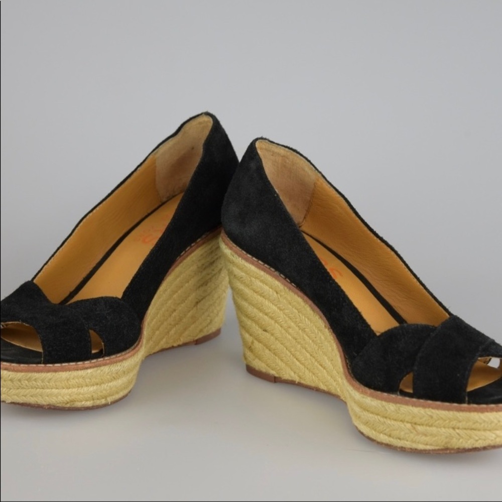 Michael Kors Black Espadrille Peep-toe wedge - Picture 3 of 4
